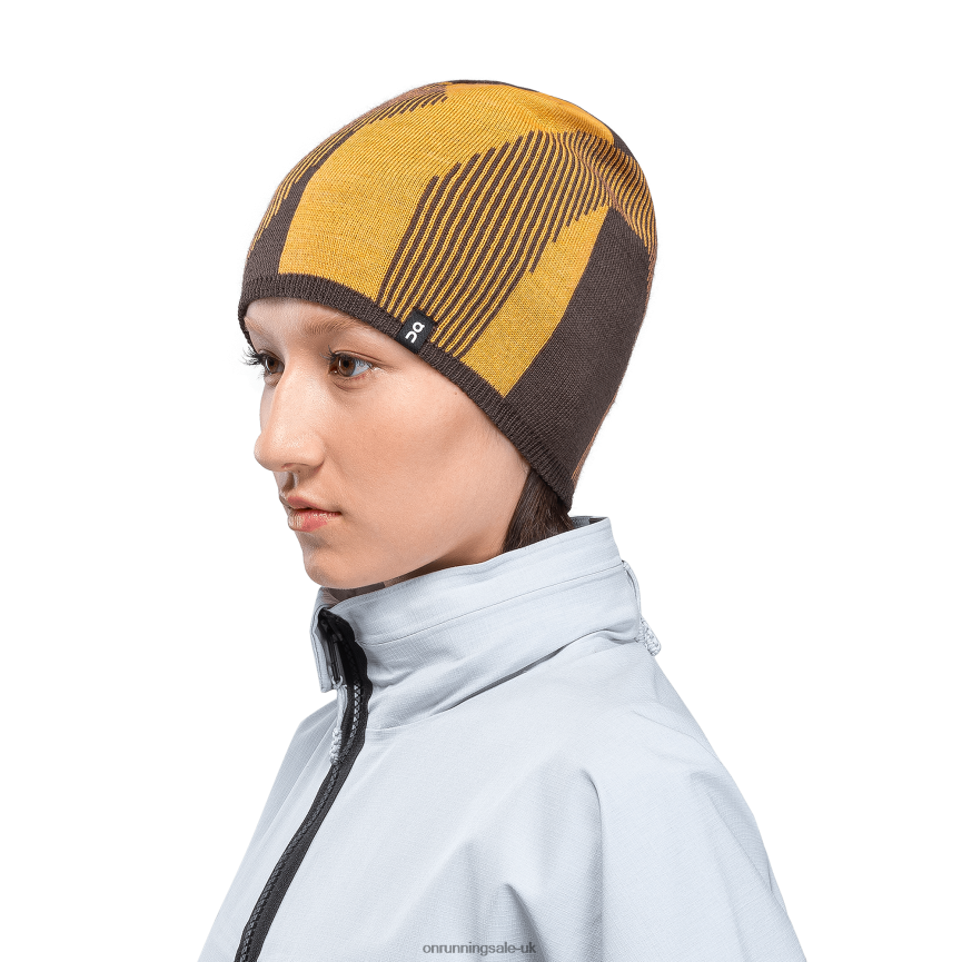 On RunningExplorer Merino Beanie 8N62N8112 Mango/Thorn