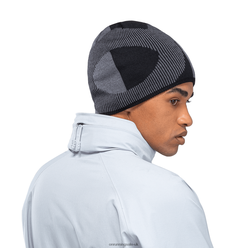 On RunningExplorer Merino Beanie 8N62N8113 Rock/Black