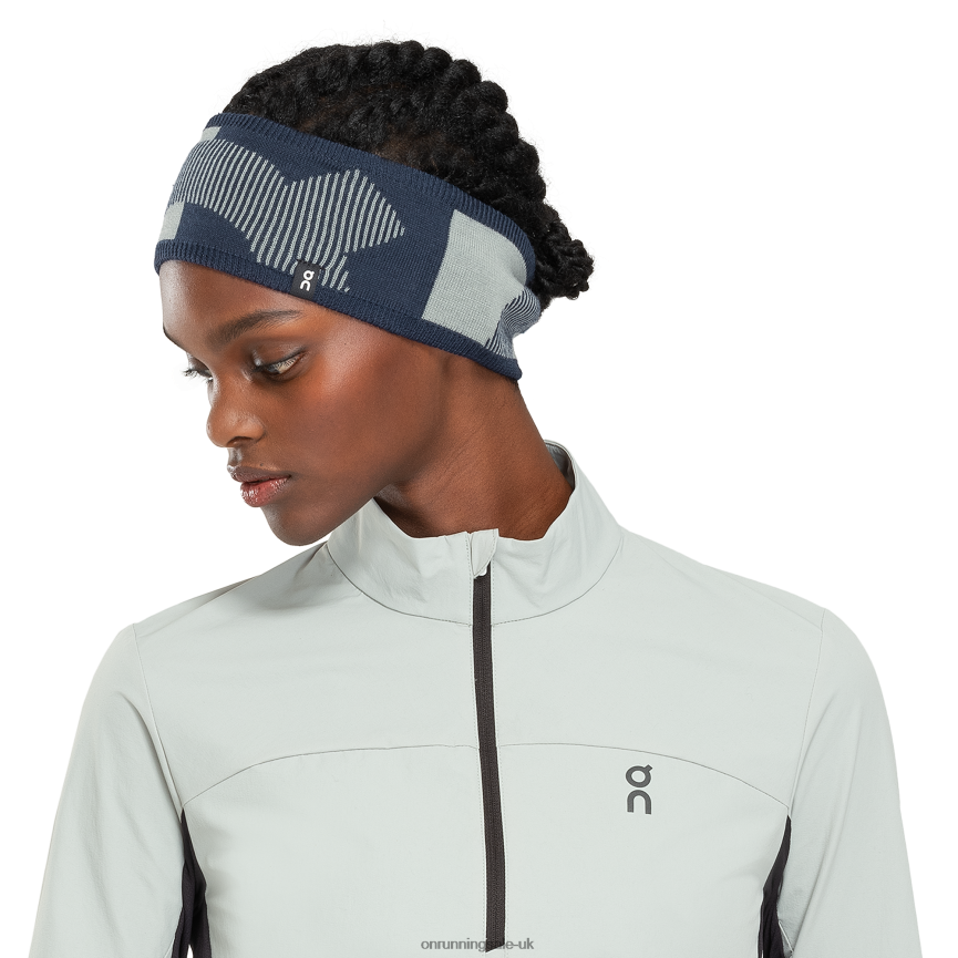 On RunningExplorer Merino Headband 8N62N896 Moss/Navy