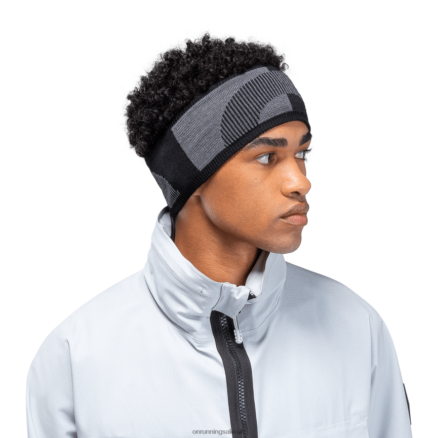 On RunningExplorer Merino Headband 8N62N897 Rock/Black