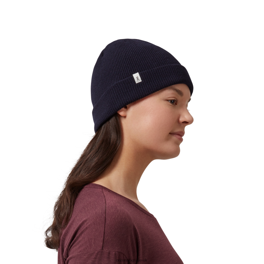 On RunningMerino Beanie 8N62N890 Navy