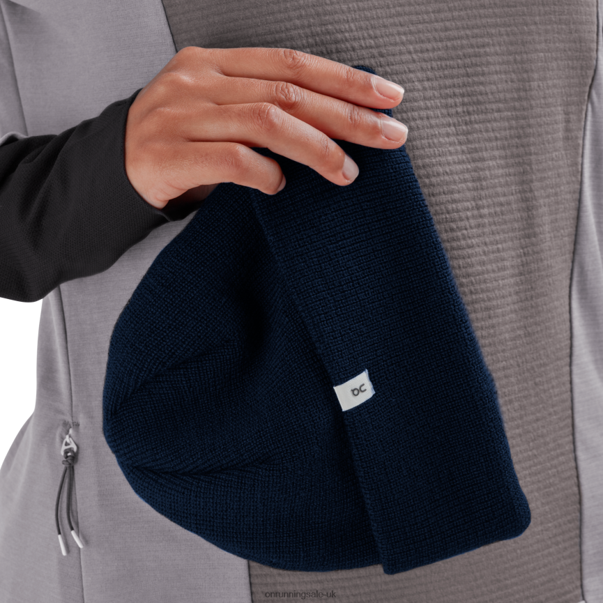 On RunningMerino Beanie 8N62N890 Navy
