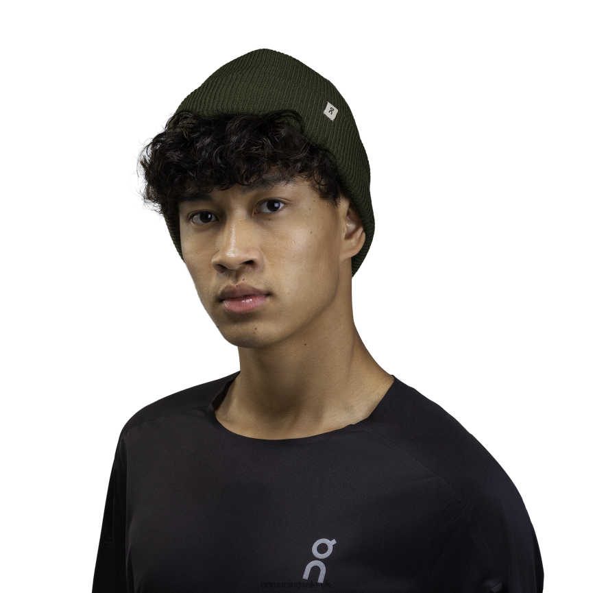 On RunningMerino Beanie 8N62N893 Olive