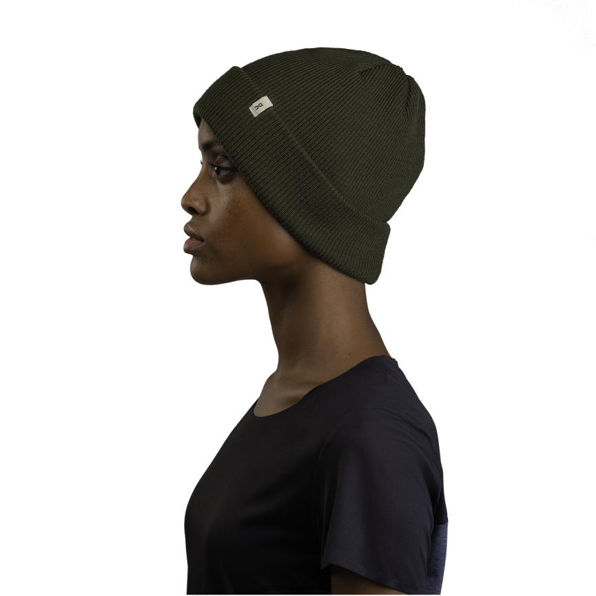 On RunningMerino Beanie 8N62N893 Olive
