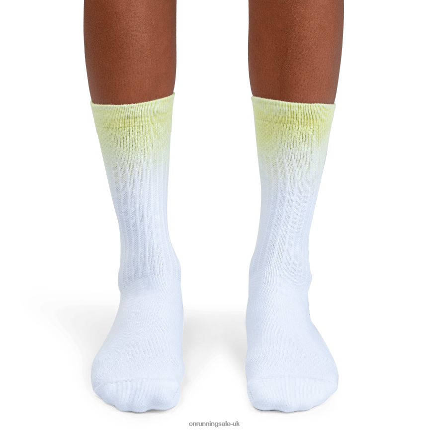 On RunningAll-Day Sock 8N62N8259 White/Hay