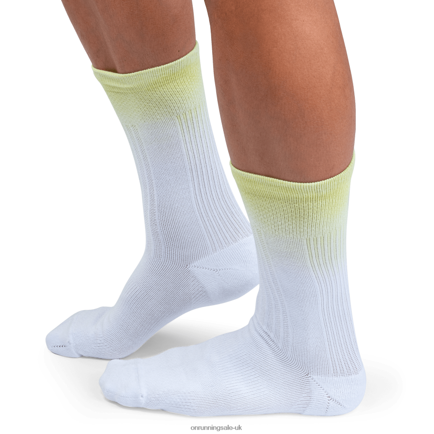 On RunningAll-Day Sock 8N62N8758 White/Hay