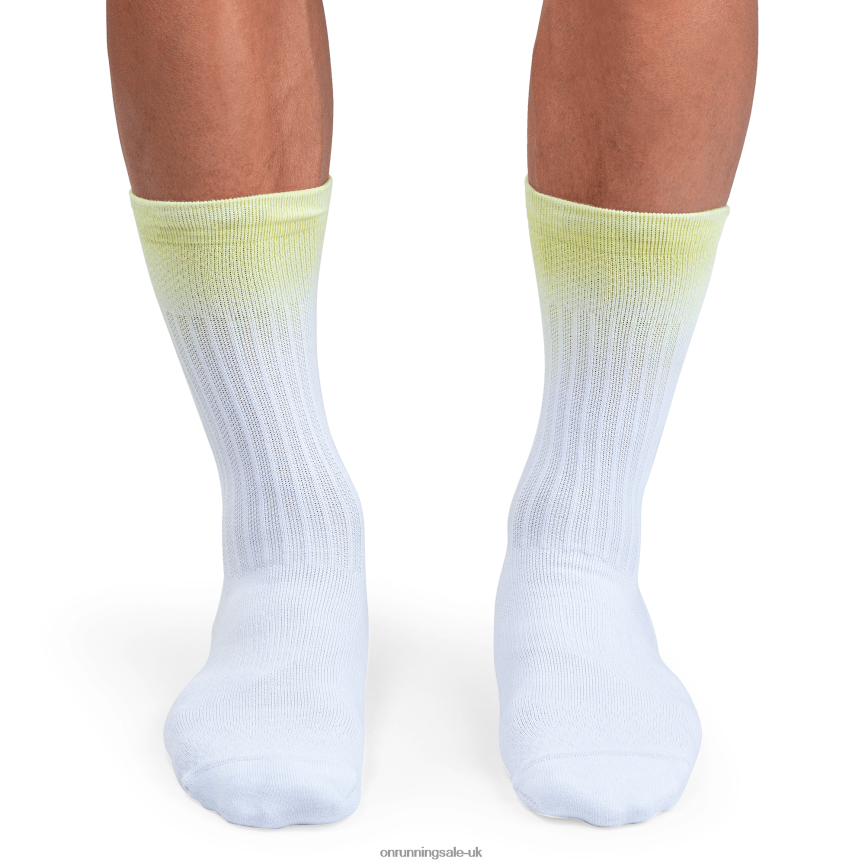 On RunningAll-Day Sock 8N62N8758 White/Hay