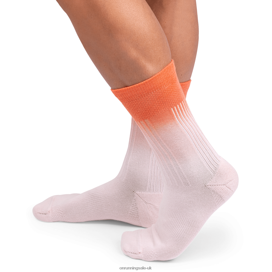On RunningAll-Day Sock 8N62N8759 Rose/Flame