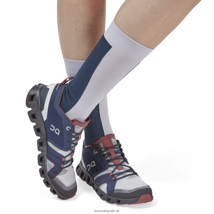 On RunningHigh Sock 8N62N8514 Navy/Lilac