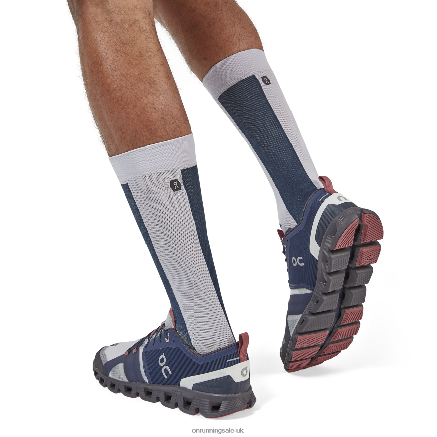 On RunningHigh Sock 8N62N8968 Navy/Lilac