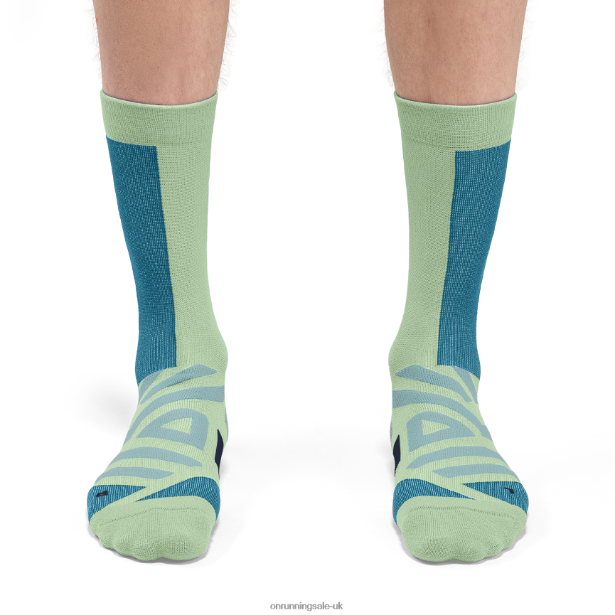 On RunningPerformance High Sock 8N62N8701 Meadow/Niagara