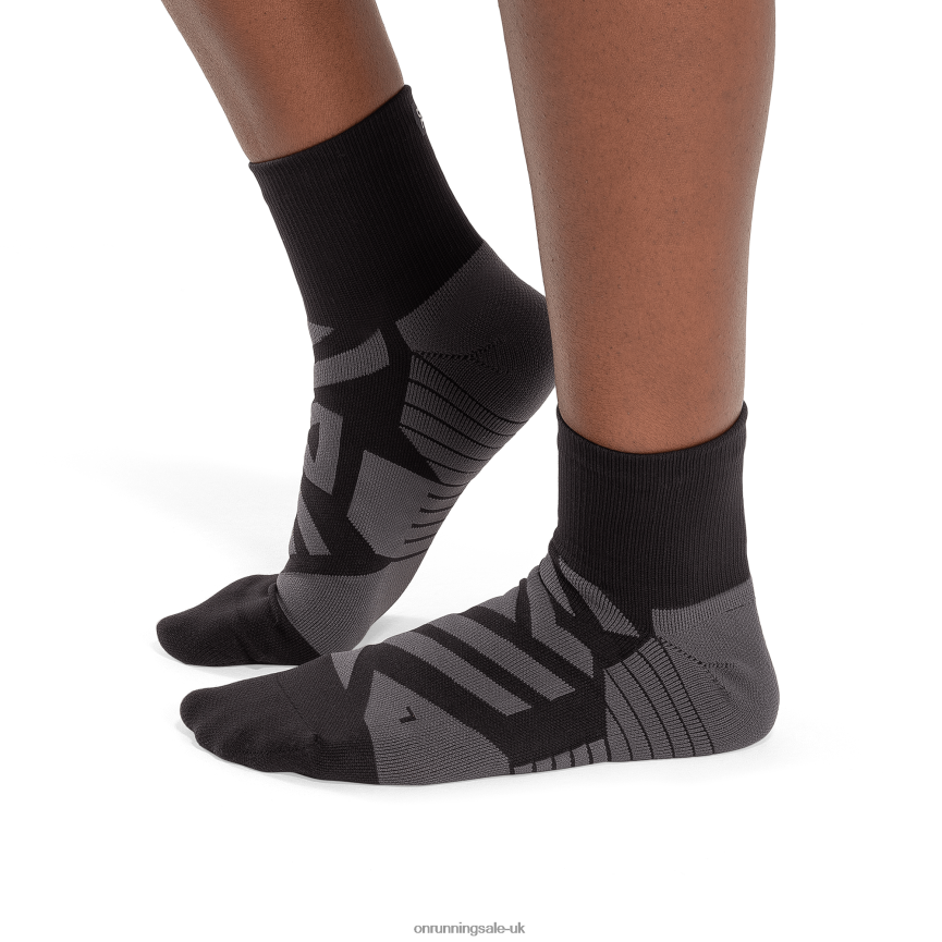 On RunningPerformance Mid Sock 8N62N8202 Black/Shadow