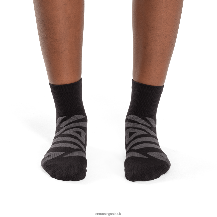 On RunningPerformance Mid Sock 8N62N8202 Black/Shadow