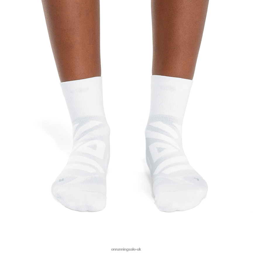 On RunningPerformance Mid Sock 8N62N8203 White/Ivory