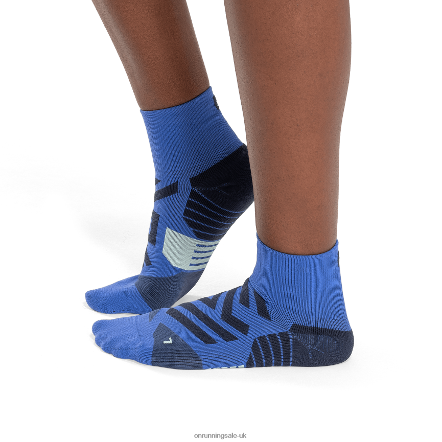 On RunningPerformance Mid Sock 8N62N8205 Cobalt/Denim