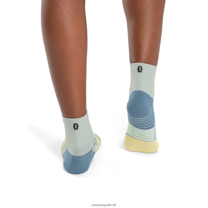 On RunningPerformance Mid Sock 8N62N8206 Zest/Moss