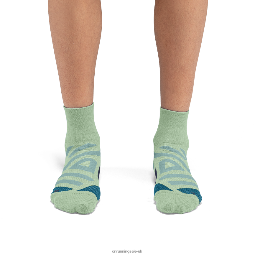 On RunningPerformance Mid Sock 8N62N8207 Meadow/Niagara