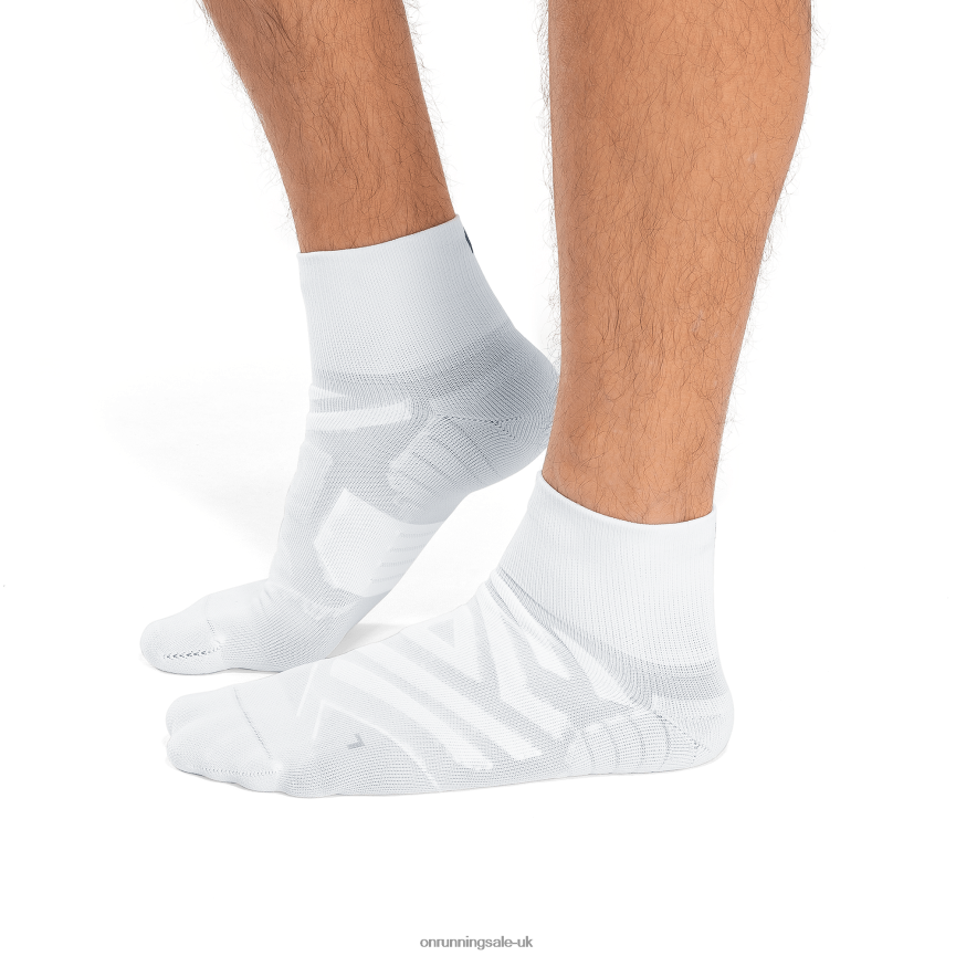 On RunningPerformance Mid Sock 8N62N8708 White/Ivory