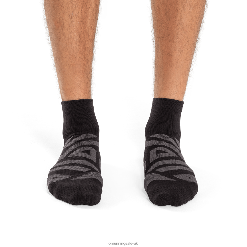 On RunningPerformance Mid Sock 8N62N8709 Black/Shadow