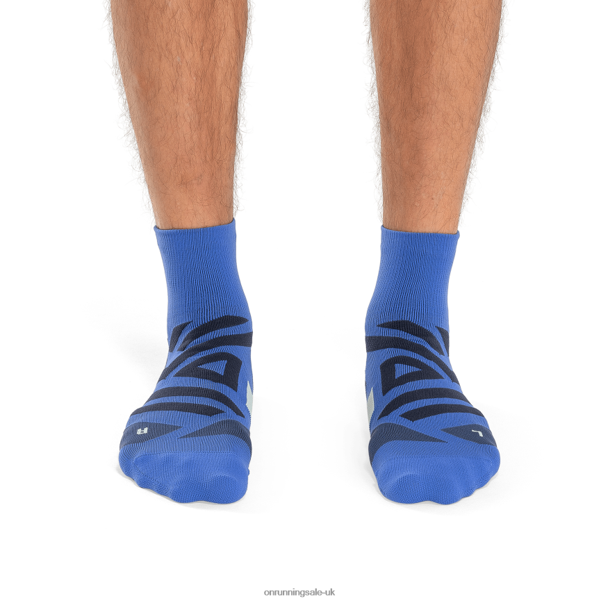 On RunningPerformance Mid Sock 8N62N8710 Cobalt/Denim