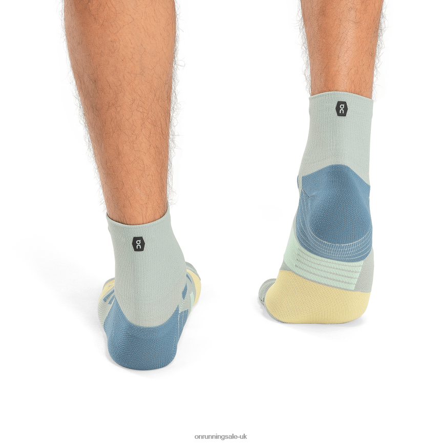On RunningPerformance Mid Sock 8N62N8711 Zest/Moss