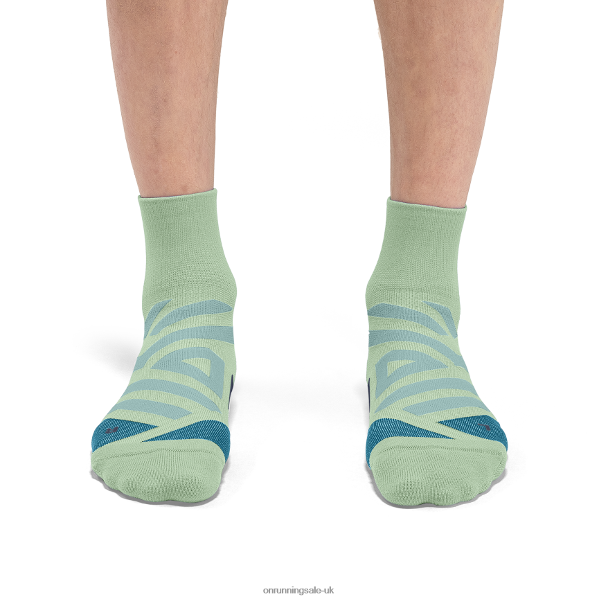 On RunningPerformance Mid Sock 8N62N8713 Meadow/Niagara