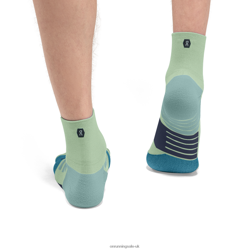 On RunningPerformance Mid Sock 8N62N8713 Meadow/Niagara