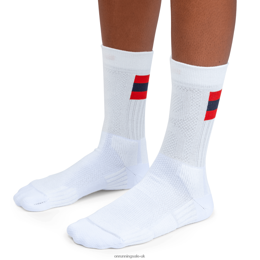 On RunningTennis Sock 8N62N8496 White/Red