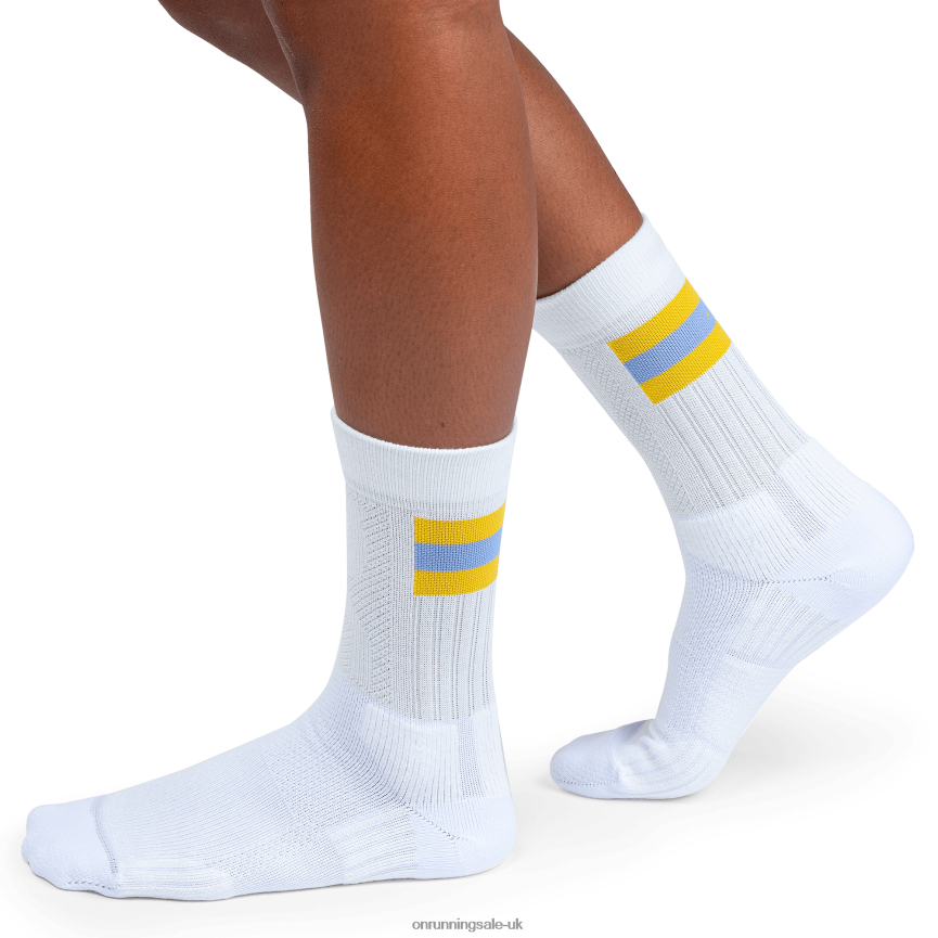 On RunningTennis Sock 8N62N8497 White/Mustard