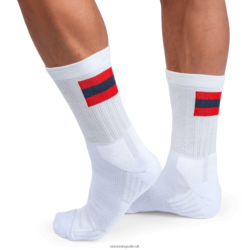 On RunningTennis Sock 8N62N8949 White/Red