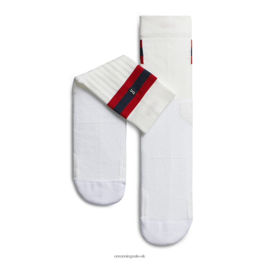 On RunningTennis Sock 8N62N8949 White/Red