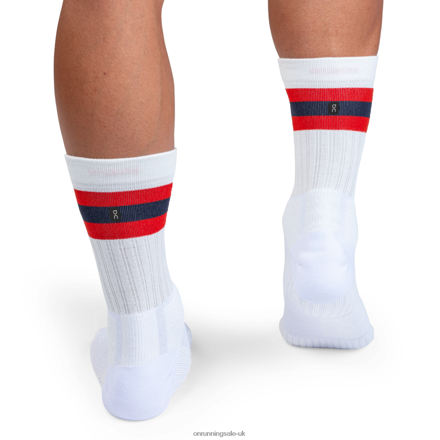On RunningTennis Sock 8N62N8949 White/Red