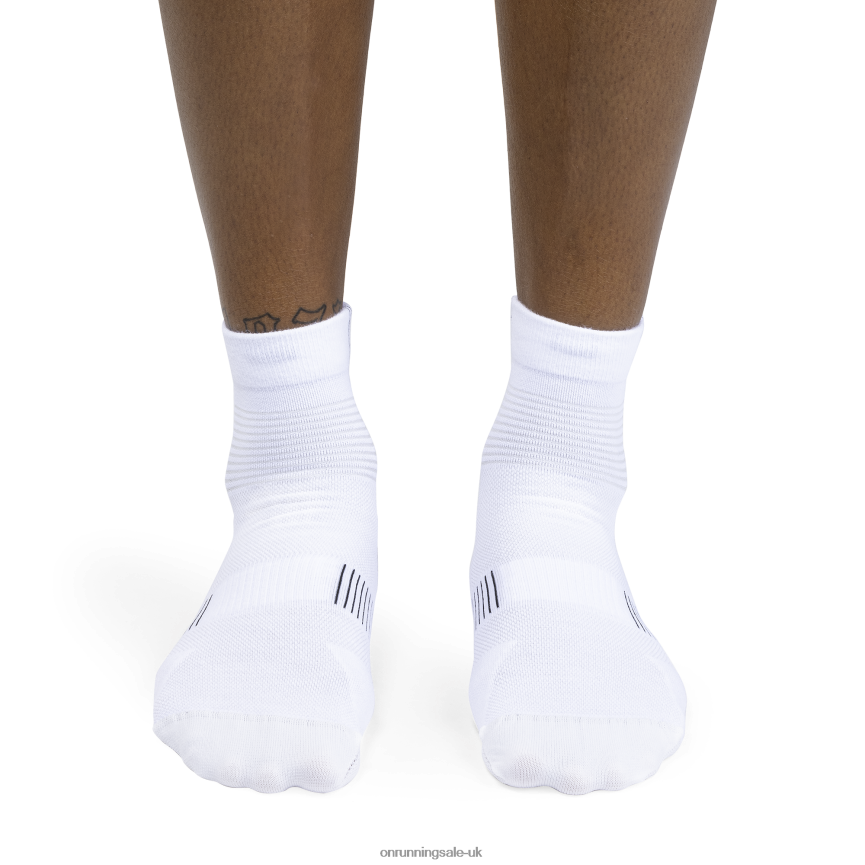 On RunningUltralight Mid Sock 8N62N8500 White/Black