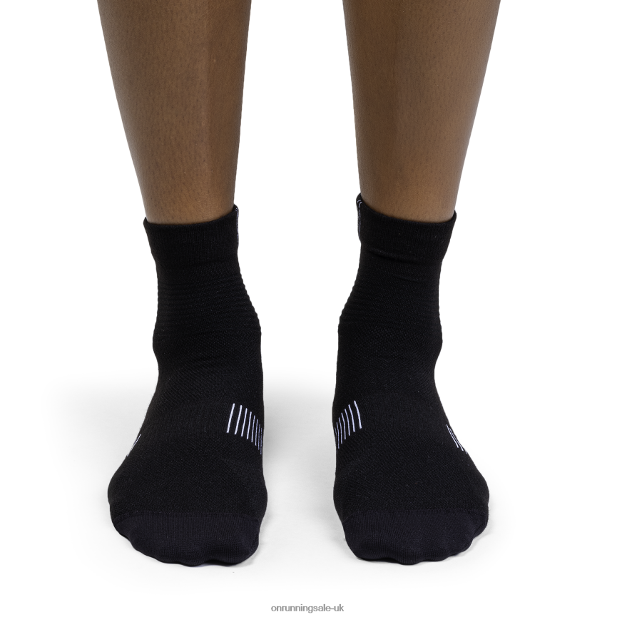 On RunningUltralight Mid Sock 8N62N8501 Black/White