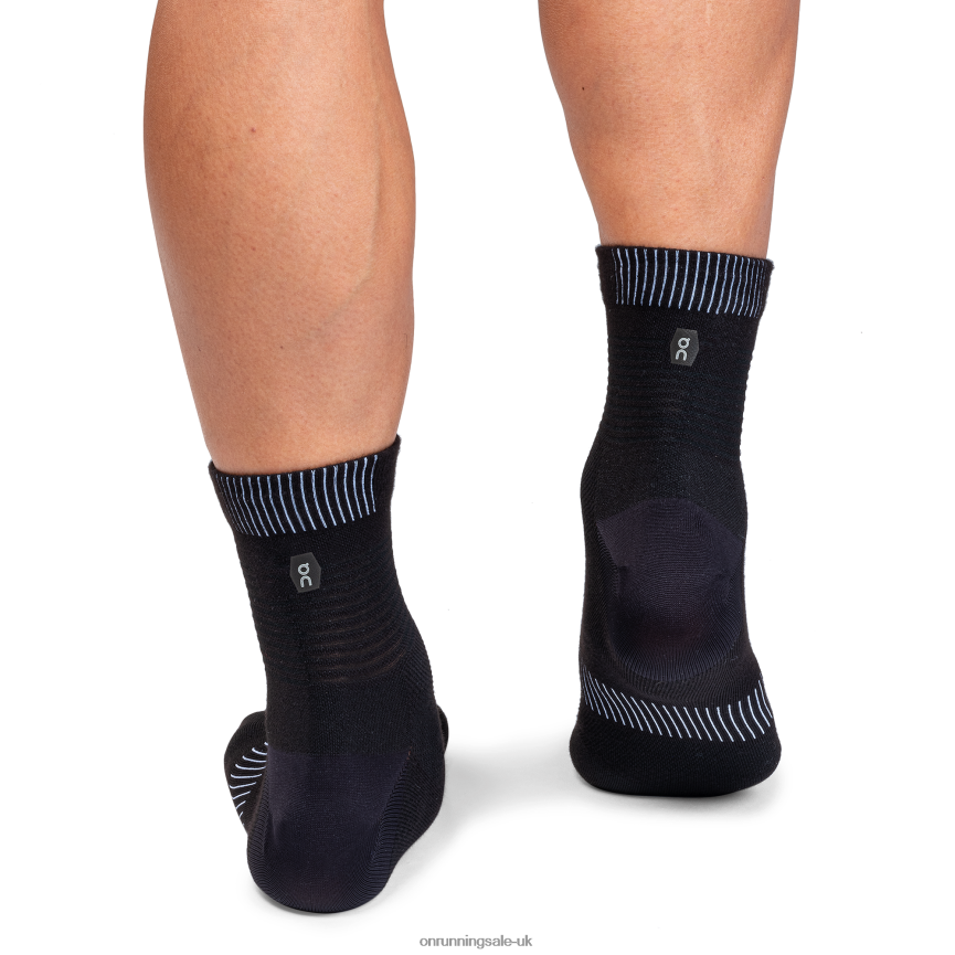 On RunningUltralight Mid Sock 8N62N8951 Black/White