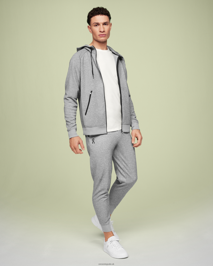 On Running Men Zipped Hoodie 8N62N8715 Grey