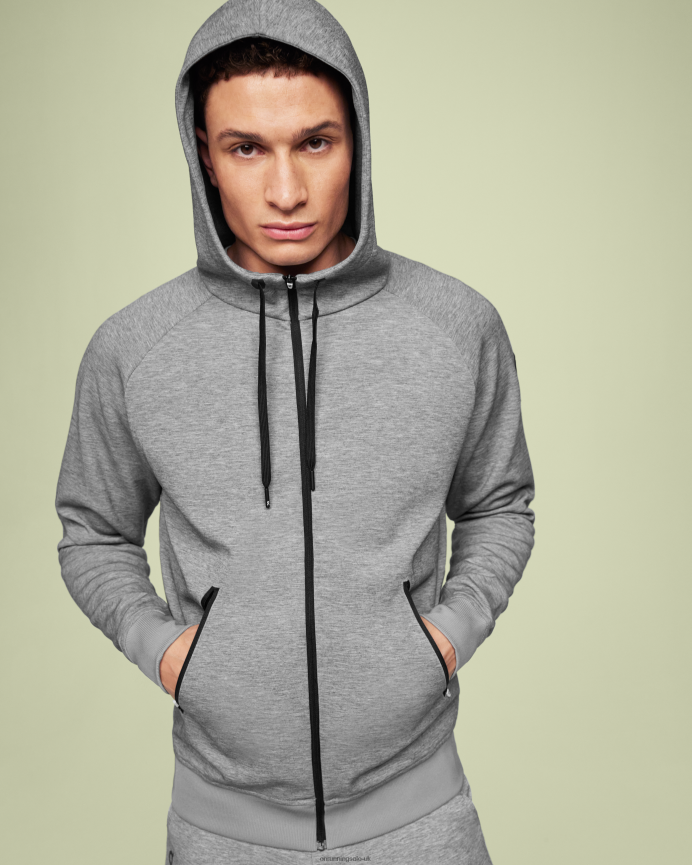 On Running Men Zipped Hoodie 8N62N8715 Grey