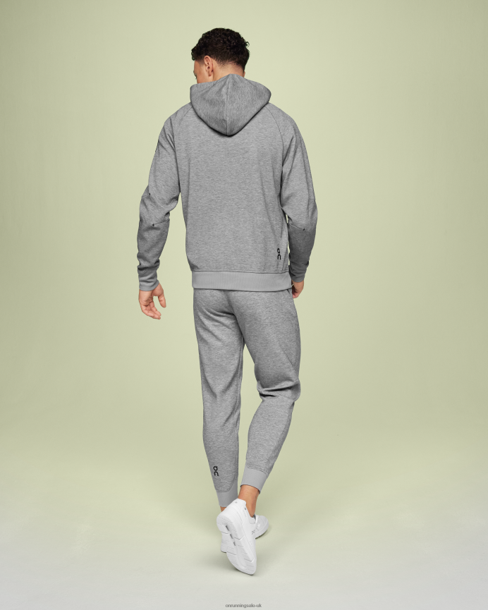 On Running Men Zipped Hoodie 8N62N8715 Grey