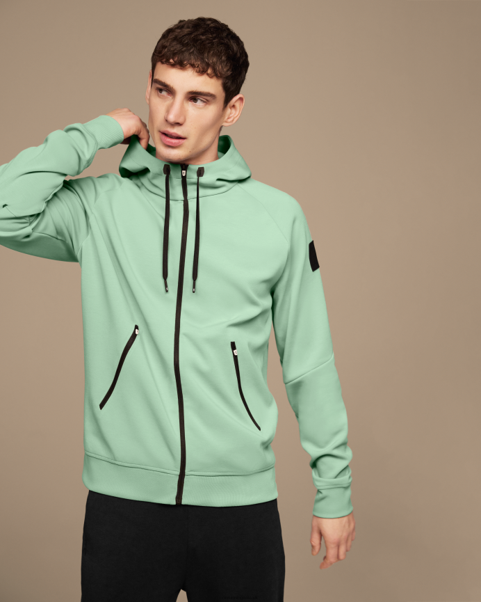 On Running Men Zipped Hoodie 8N62N8716 Moss