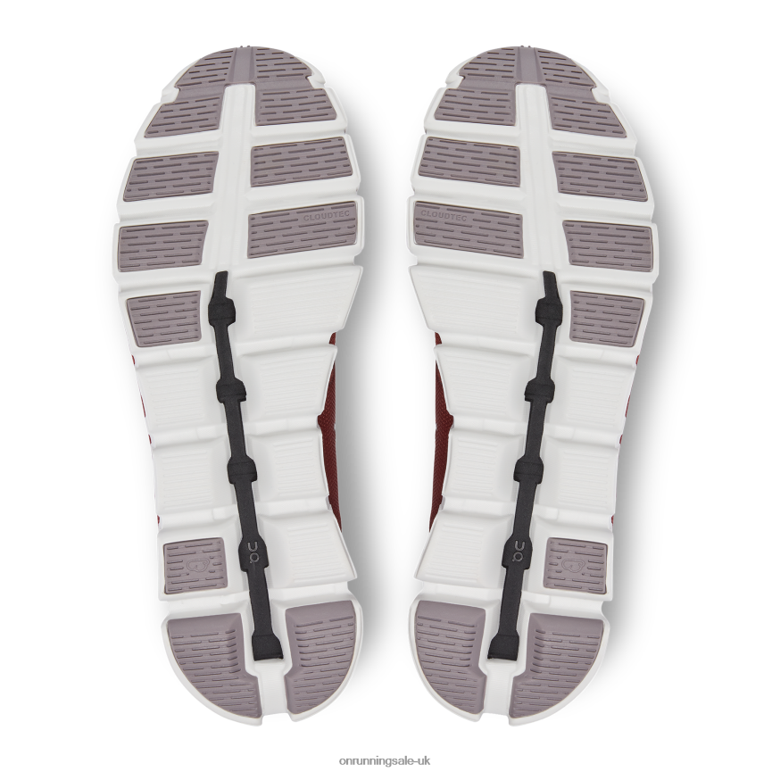 On Running Men Cloud 5 8N62N8833 Ruby/Rust