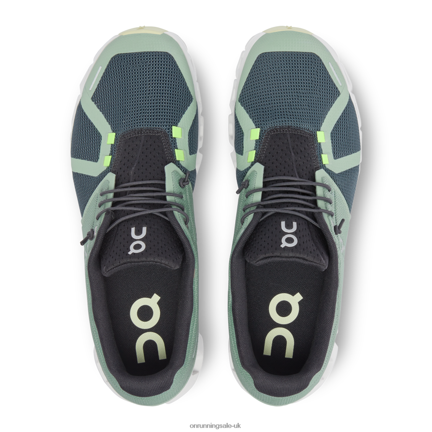 On Running Men Cloud 5 Push 8N62N8684 Moss/Stone