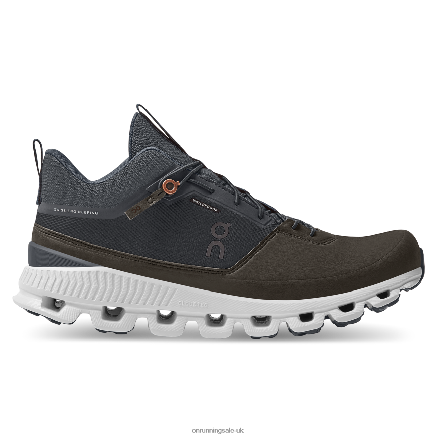 On Running Men Cloud Hi Waterproof 8N62N8965 Ink/Brown