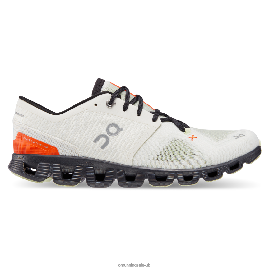 On Running Men Cloud X 3 8N62N8568 Ivory/Flame
