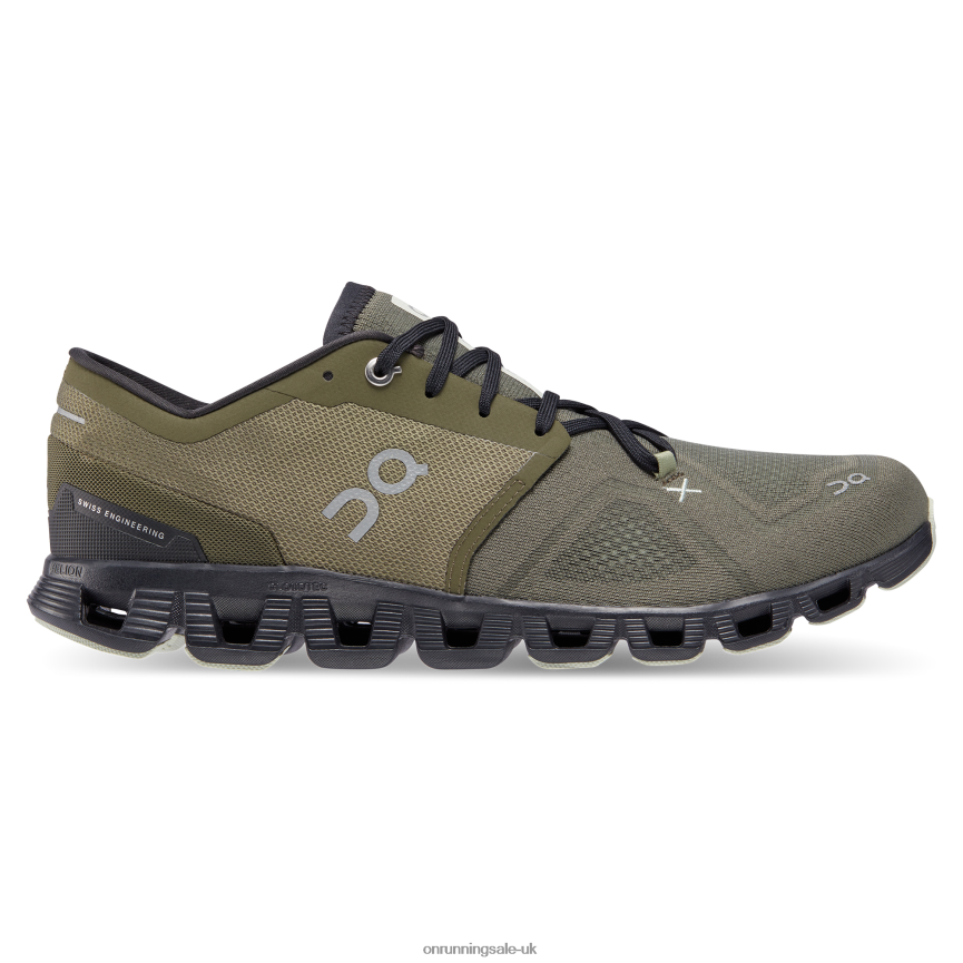 On Running Men Cloud X 3 8N62N8572 Olive/Reseda