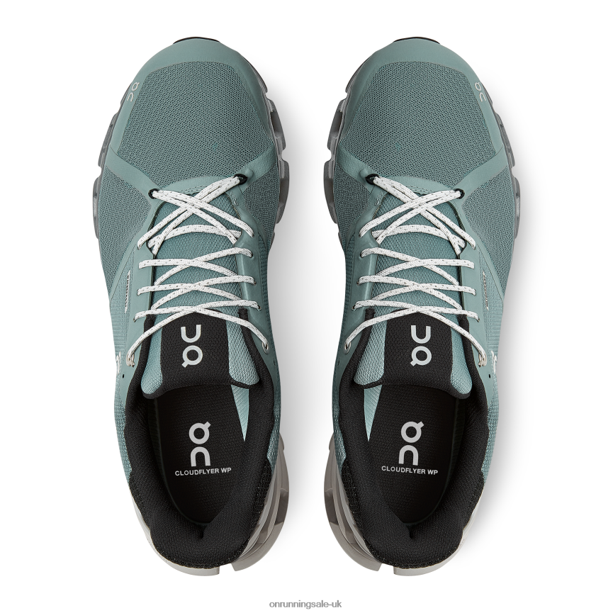 On Running Men Cloudflyer Waterproof 8N62N8966 Sea/Glacier