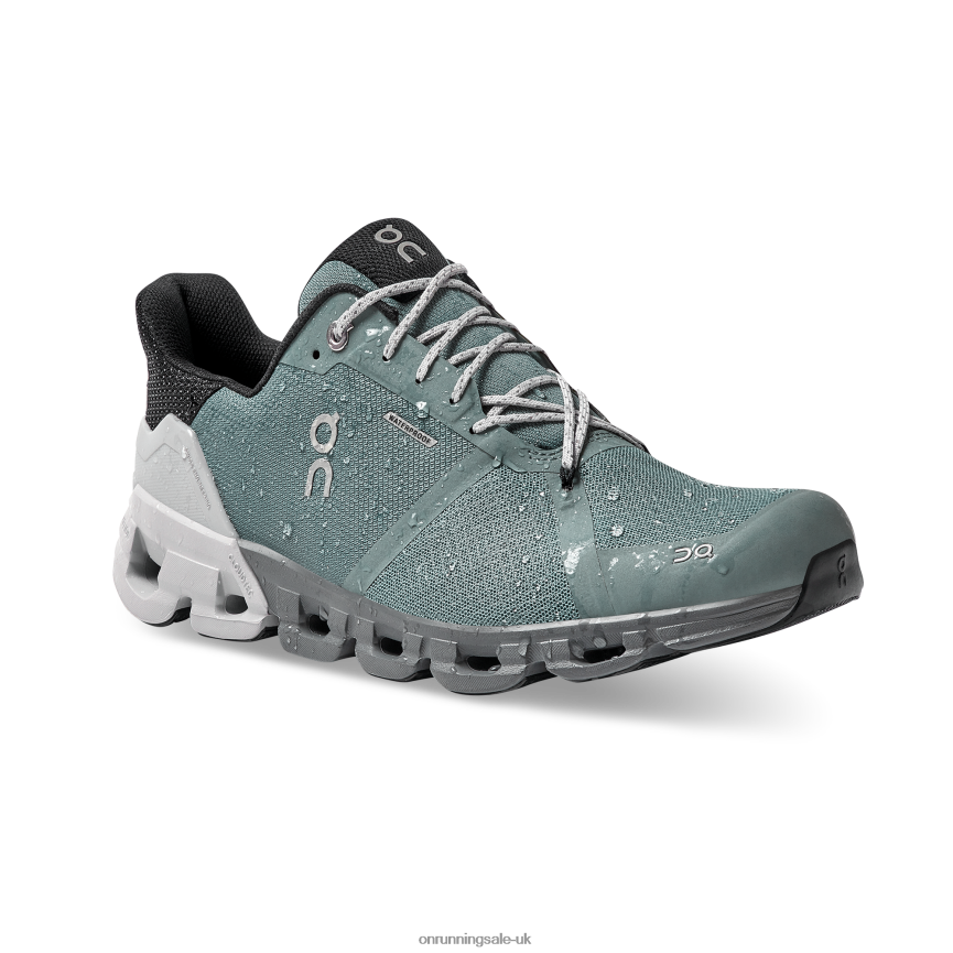 On Running Men Cloudflyer Waterproof 8N62N8966 Sea/Glacier