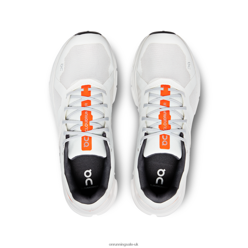 On Running Men Cloudrunner 8N62N8559 Undyed-White/Flame