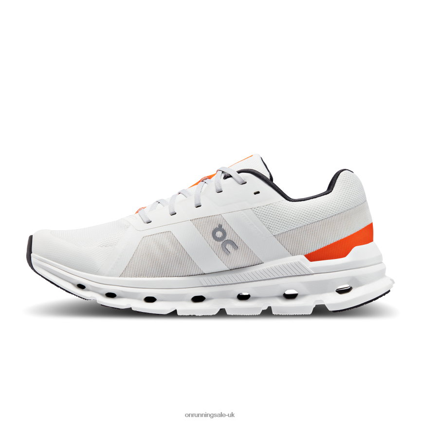 On Running Men Cloudrunner 8N62N8559 Undyed-White/Flame