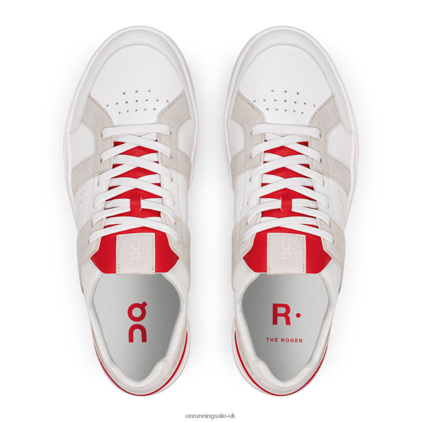 On Running Men THE ROGER Clubhouse 8N62N8918 White/Red