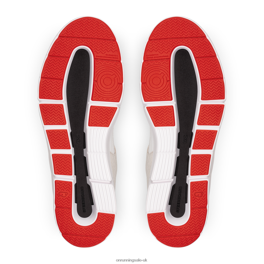 On Running Men THE ROGER Clubhouse 8N62N8918 White/Red